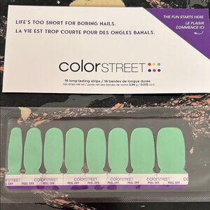 Color Street Pastel Mint Glitter Nail Strips- Mint Sprint BUNDLE AND SAVE!!!